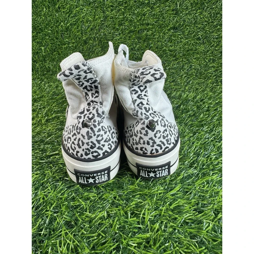 Converse Chuck Taylor All Star Lift Platform High Top Ivory Animal Print Sz 7